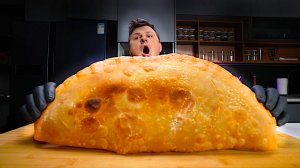 АСМР / МУКБАНГ ОГРОМНЫЙ ХРУСТЯЩИЙ ЧЕБУРЕК 55СМ