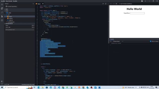 Debouncing in 3 minutes | React | UseEffect | CleanUp Function смотреть онлайн