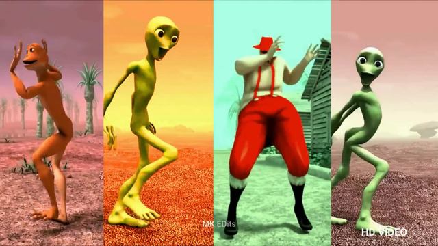 Alien dance VS Funny alien VS Dame tu cosita VS Funny alien dance VS Green alien dance VS Dance смотреть онлайн