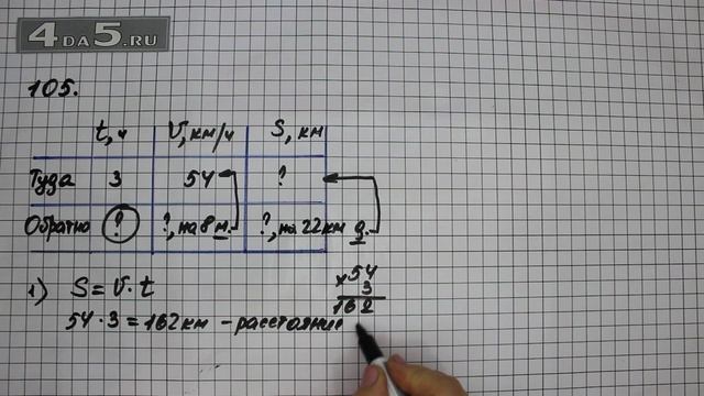 Упражнение 105. Математика 5 класс Виленкин Н.Я. смотреть онлайн