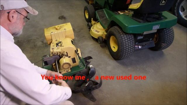 1977 John Deere Tiller Only Runs on Choke Part 1 смотреть онлайн