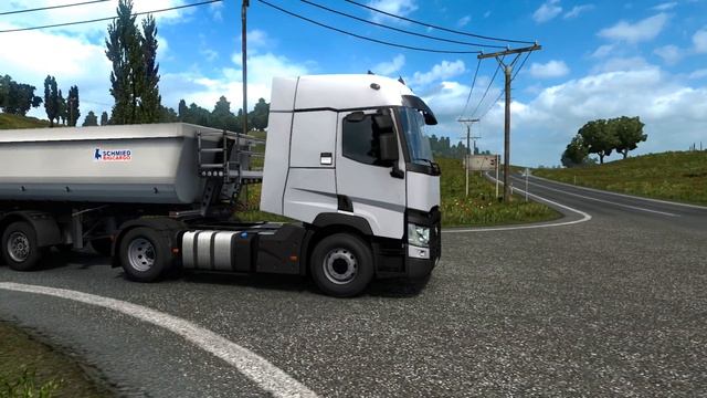 ETS 2 - Renault Trucks T Range Transporting Gravel смотреть онлайн