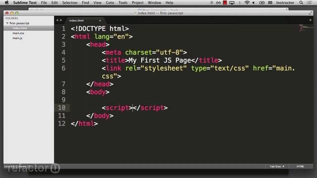 Presentation to JavaScript Advancement (1 Creating a Script) смотреть онлайн