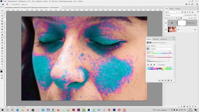 Как избавится от красноты на лице в Фотошоп смотреть онлайн