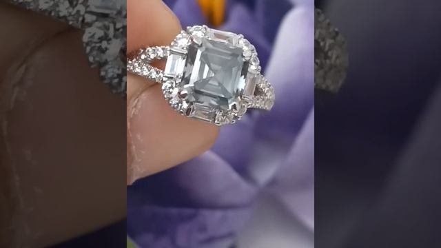 1.5 Ct Natural Fancy Blue Grey Diamond Wedding Engagement Ring By Mdk Gems93 смотреть онлайн