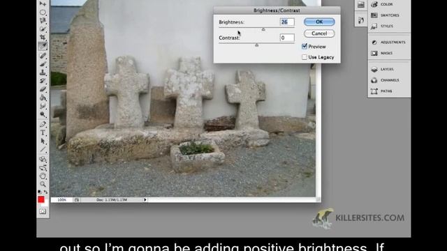 Photoshop CS5 Closed Captioned - Brightness & Contrast смотреть онлайн
