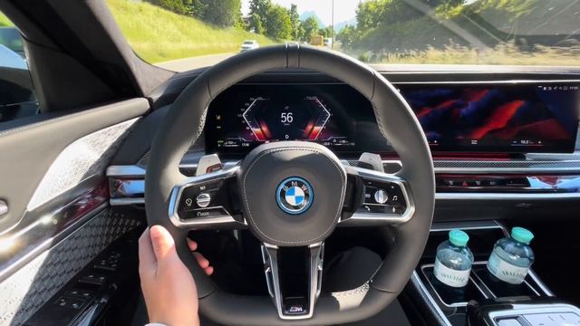 BMW 750e XDRIVE G70 2023 490HP Pov Testen Drive By Seen Through Cars