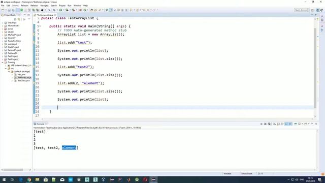 Java и структуры данных - Использование списка ArrayList: методы add, get, addAll смотреть онлайн