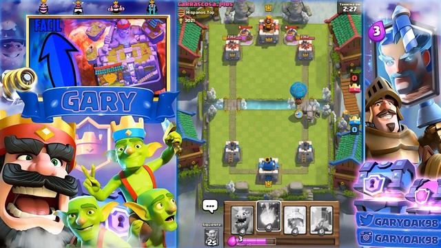 ¡DUELO CONTRA CARRASCOSA CLASH ROYALE! DUELO YOUTUBERS #1 - Clash Royale GaryOak COC смотреть онлайн