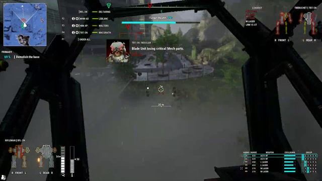 MechWarrior 5: Mercenaries Demolition mission example смотреть онлайн
