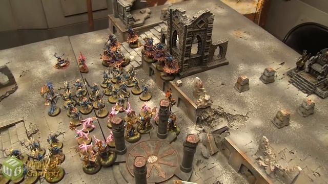 Stormcast Eternals vs Disciples of Tzeentch Age of Sigmar Battle Report - War of the Realms Ep 212 смотреть онлайн