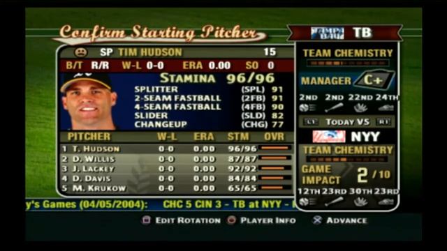MVP Baseball 2004 Gameplay - Fantasy Draft with Devil Rays смотреть онлайн