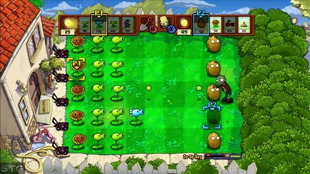 Plants vs Zombies Part 1 - Co-op - Daytime смотреть онлайн