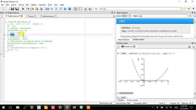 14.0.0 Trig Derivative Solutions, Calc with Python смотреть онлайн