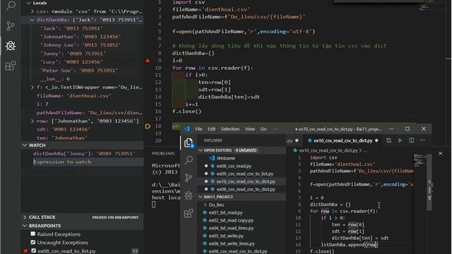 Python - LPY1 - Buoi 9 - File Read / Write CSV TXT 2020 01 13 08 40 42 смотреть онлайн