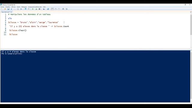 Powershell : Apprenons à manipuler les données d'un tableau. (exemple simple et concret) смотреть онлайн