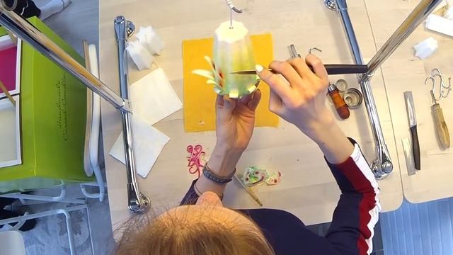 Свечная Кухня. #2 Как делать резные свечи. смотреть онлайн