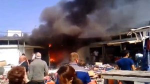 2017.05.02 - пожар на рынке Юбилейный (Старый Оскол, Oskol.city)