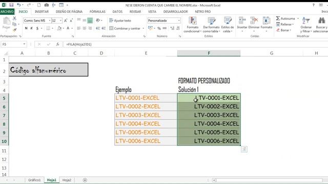Generar Códigos Incrementables en excel con Fórmulas смотреть онлайн