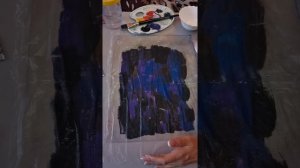 Мастер класс по рисованию космоса в технике Монотипия