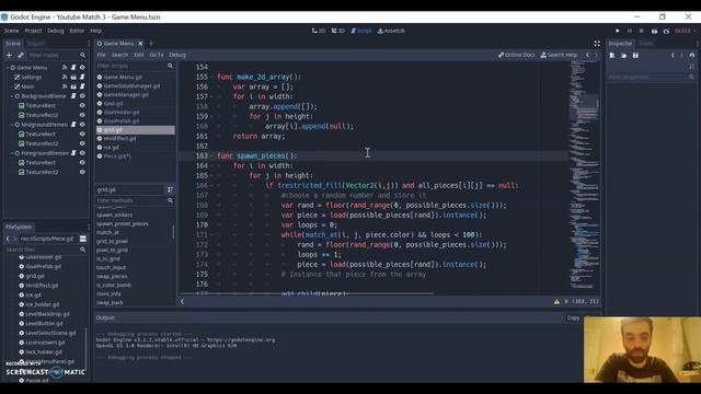 My first Match 3 / Candy Crush style game in Godot engine смотреть онлайн