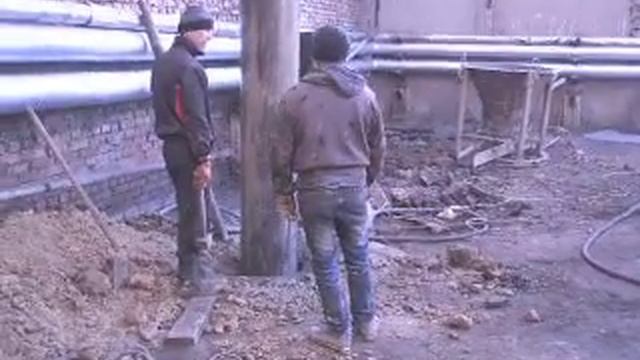 Устройство буронабивной сваи в обсадной трубе. смотреть онлайн
