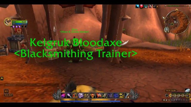 Location of Kelgruk Bloodaxe (Blacksmithing Trainer) | Orgrimmar | WOW World of Warcraft смотреть онлайн