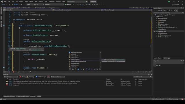 04. Entity Framework Sqlite Unit Tests смотреть онлайн