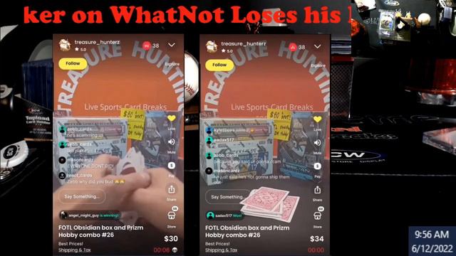 MUST SEE - Card Breaker on WhatNot Loses his Mind in Livestream смотреть онлайн