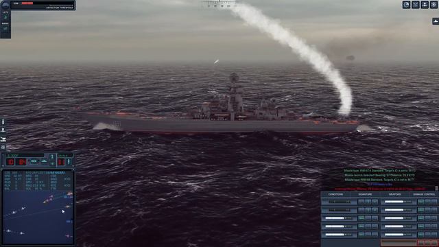 Dense Air Traffic, Mostly Missiles with Kirov Battlecruiser - Epic Mod for Cold Waters смотреть онлайн