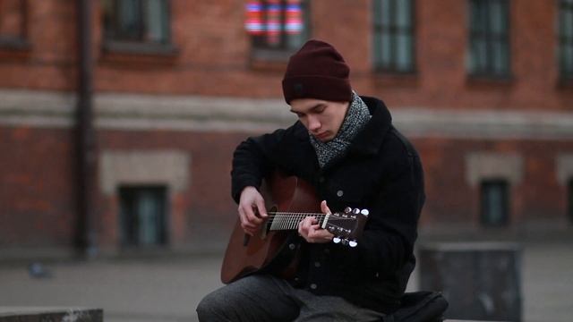 Музыка на Рождество! (гитара) | Снежинки тихо падают | Милютин Алексей смотреть онлайн