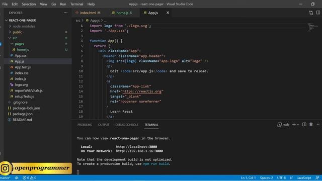 React Website Tutorial смотреть онлайн