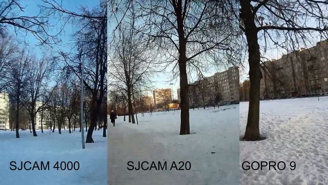 SJCAM 4000 vs SJCAM A20 vs GOPRO 9 смотреть онлайн