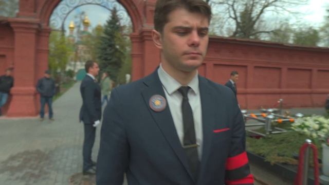 Захоронение урны на Новодевичьем кладбище. смотреть онлайн