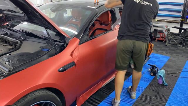 Mercedes Amg GT53 Full Wrap Chrome Red Matte смотреть онлайн
