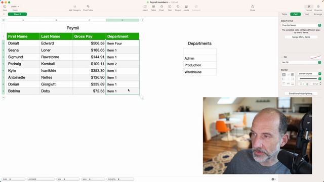 How to Use Pop Up Menus in Apple Numbers смотреть онлайн