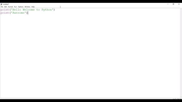 Writing The First Python Program in Script Mode смотреть онлайн