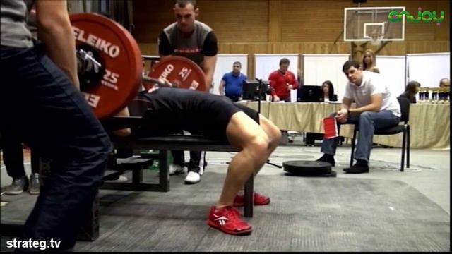 Жим лежа без экипировки до 75кг, Белоус Артур смотреть онлайн