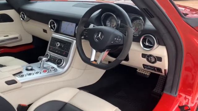 MERCEDES BENZ SLS AMG FOR SALE IN AMG LE MANS RED смотреть онлайн