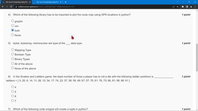 NPTEL The Joy of Computing using Python Week 7 Quiz Assignment Solutions 2023 | IIT Ropar #nptel смотреть онлайн