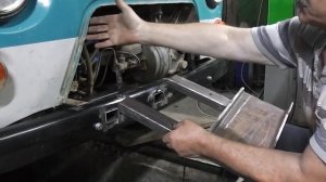 Как сделать съемную лебедку на УАЗ  Буханка.mp4