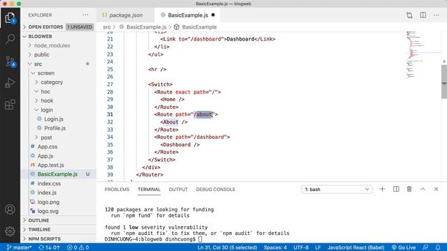ReactJs - Router - Chuyển hướng mượt mà với thiết lập cơ bản | JMaster.io Trung Tâm Java смотреть онлайн