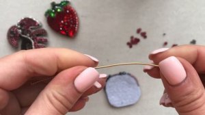 Как обработать край Броши/ 3 способа обработки края бисером, канителью и пайетками/ embroidery