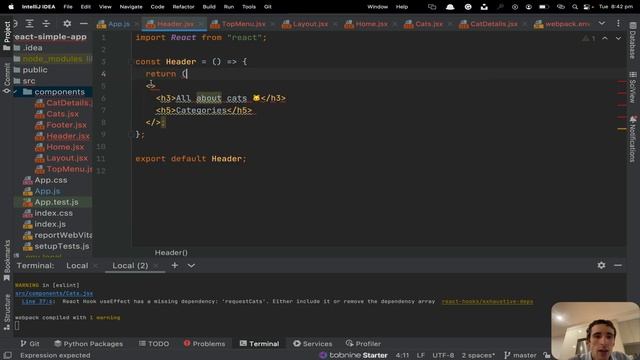 Create a basic react app TheCatAPI Part 3 ? смотреть онлайн