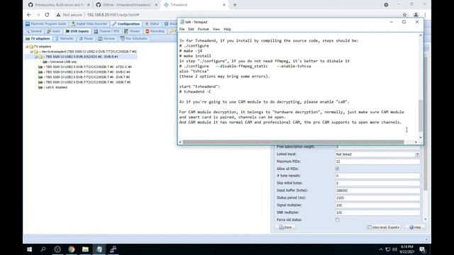 How to use TBS5580 with DVBDream under Windows and with TVheadend under Linux смотреть онлайн