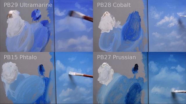 Choosing a Blue - Comparing Cobalt, Ultramarine, Prussian and Phthalo смотреть онлайн