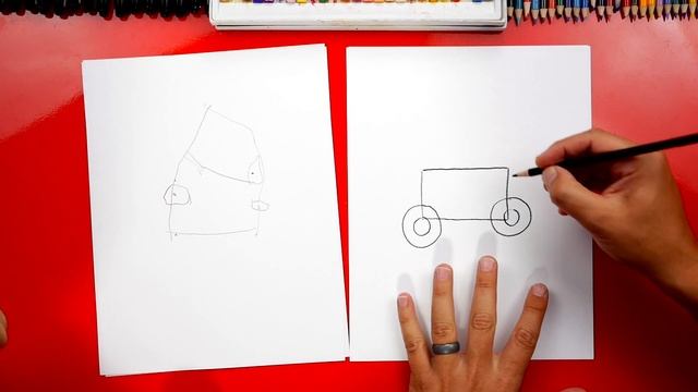 PRESCHOOL: Drawing A Shape Car With Olivia (Rectangle & Circles) смотреть онлайн