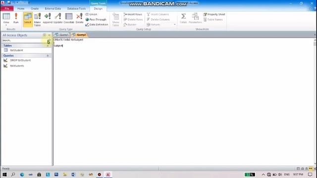 Dropping and Creating a table with autoincrement part 2 using SQL - MS ACCESS смотреть онлайн
