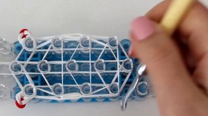 СНЕГОВИК из резинок на станке Olya Rainbow | Snowman Rainbow Loom Bands