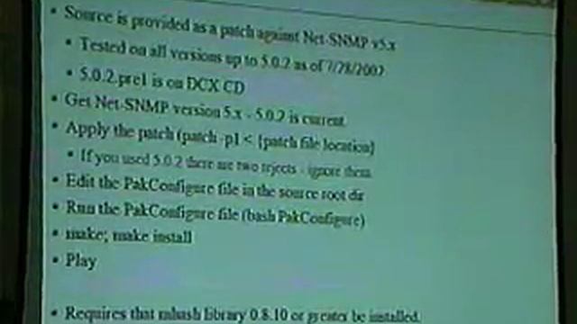 DEF CON 10 - Matthew G. Marsh - Replacing TripWire with SNMPv3 смотреть онлайн